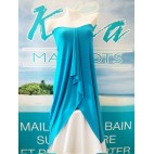 Pareo de plage p-16 (turquoise )