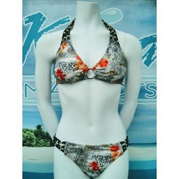 Bikini / Swimsuits B-55 (velour fleurie vert) Bikini / Swimsuits B-55 (velour fleurie vert)