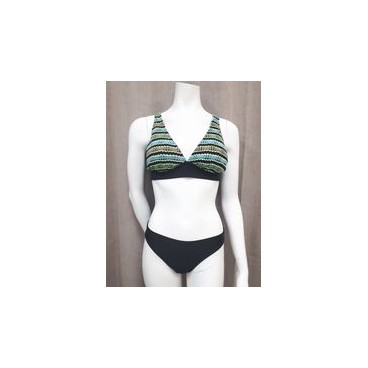 Bikini / Maillot B-13(noir et lime)