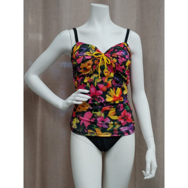 Bikini / Maillot une piece M-115 (fleurie jaune)