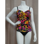 Bikini / Maillot une piece M-115 (fleurie jaune)